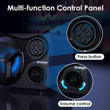 Smalody Computer Speakers for Desktop with Subwoofer Bluetooth, 2.1 PC Speakers System for Gaming Monitor