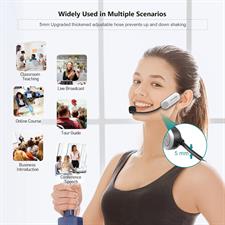 Bietrun UHF Wireless Microphone Headset, 165ft Range, Working Time 6H, 1/4''Plug, Wireless Headset Mic ＆Handheld Mic 2 in 1, for Karaoke Speaker, Amplifier, Mic Speakers