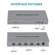 4X1 HDMI Multi-Viewer HDMI Quad Screen Real Time Multiview With HDMI Seamless Switcher Function Full 1080P & 3D Support 5 Modes for PS3/PC/STB/DVD (4X1 HDMI Multi-Viewer)