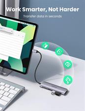 UGREEN USB C Hub 6 in 1 Dongle to HDMI 4K 2 USB 3.0 Ports SD TF Card Reader 100W PD Charging Adapter Dock Station for MacBook Pro Air 2020 2019 2018 Galaxy Note 10 S10 S9 S8 Surface Go XPS 13 15