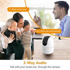 IMOU Ranger 2- 2MP 2D 360° Coverage, AI Human Detection, Privacy Mode, Human Detection,1080P, Built-in Siren,Wireless, Smart Tracking, Privacy Mode, Night Vision, Two-Way Talk, Cloud, White