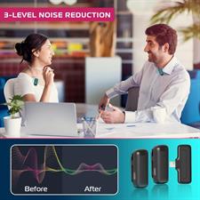 ULANZI J12 Wireless Lavalier Microphone for iPhone iPad, 2-in-1 Plug-Play Mic with Charging Case for Phone Video Recording, 65ft Transmission Range