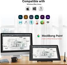 VEIKK VK2200PRO Drawing Monitor,21.5 Inch Full-Laminated Screen, with 2 Customized Quick Dials,8 Shortcut Keys and Adjustable Stand (92% NTSC,120% sRGB)