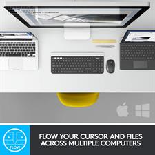 Logitech MX Anywhere 2S Wireless Mouse Use On Any Surface, Hyper-Fast Scrolling, Rechargeable, Control Up to 3 Apple Mac and Windows Computers and Laptops (Bluetooth or USB)