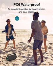 Tronsmart Bang Mini Portable Bluetooth Speaker with 50W Wireless Stereo Sound, IPX6 Waterproof Loud Speaker for Home/Outdoor/Party, Bluetooth 5.3, Beat-Driven Light Show, Support NFC, Micro SD, AUX