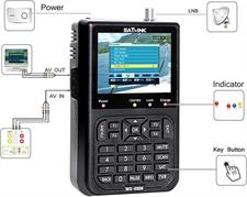 Digital Satellite Finder, Digital Signal Finder WS 6906 3.5" LCD Screen DVB-S FTA Receptor For QPSK Satlink Satellite Signal Meter Finder,Satellite Finder Meter