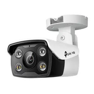 TP-Link VIGI C340 VIGI 4MP HD Outdoor Full-Color Bullet Network Camera | CCTV Wired Security Camera | Smart IR | Waterproof IP66 | H.265+ | Smart Detection | 6mm Lens