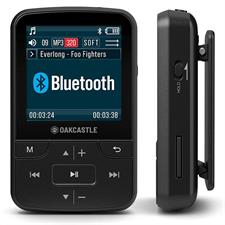 MP3 Player with Bluetooth | Portable Music Player with Headphones | Colour Screen, Easy Controls, Lock Button, Sports Clip | Oakcastle 8GB Bluetooth