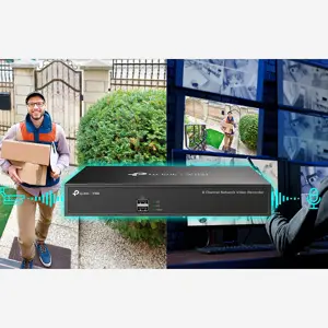 TP-Link VIGI NVR1008H VIGI 8 Channel Network Video Recorder | H.265+ | 80 Mbps Video Access Bandwidth | Two-Way Audio | Remote Monitoring | ONVIF
