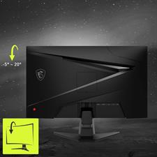 MSI G256F 25-inch 1920 x 1080 (FHD) Computer Monitor, 180Hz, Adaptive-Synch, HDMI, DisplayPort, VESA Mountable, Tilt, Height Adjustable, Speaker, 1ms, Black (New)