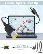 Lenovo ThinkPad Laptop Charger 65W AC Slim Square Pin Power Adapter Include Power Cord for Lenovo ThinkPad Yoga 2 13/11S/Pro,T440,T450s,X1 Carbon 2015/2016,E470,Flex 3/10/14/15x240,ADLX65NLC2A ADLX65NLC3A