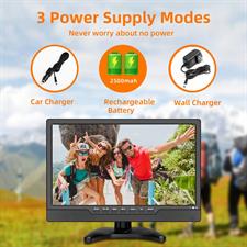 KCR 13.3 inch Small TV,Portable TV with Antenna,ATSC Digital TV,Support Camping/car/Travel/Viewing,Built in Rechargeable Battery,USB,AV Video,HDMI Input Port