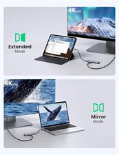 UGREEN USB C Hub 6 in 1 Dongle to HDMI 4K 2 USB 3.0 Ports SD TF Card Reader 100W PD Charging Adapter Dock Station for MacBook Pro Air 2020 2019 2018 Galaxy Note 10 S10 S9 S8 Surface Go XPS 13 15
