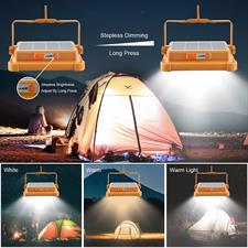 100W Rechargeable Work Light, 10000Lum Portable Solar LED Floodlight with USB Port/Magnetic/ 16500mAh/ 4 Lighting Modes, Emergency Work Lamp Job Site Ligh for Camping, Fishing 