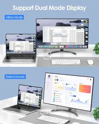 LENTION 6FT USB C to DisplayPort Cable Adapter (4K@60Hz,2K@165Hz) for Mac,Windows,Linux OS,Compatible 2023-2016 MacBook,New iPad/Surface/Mac Air,Dell,XPS,etc(CU708-2M,Sliver)