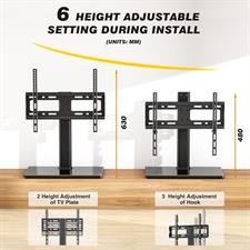 Rfiver UT1002 Universal Table Top TV Stand - Swivel TV Stand Base for 26-55 inch LCD/LED/OLED/Plasma TVs with Bracket Height Adjustable Max. VESA 400x400mm up to 40KG1