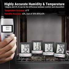 ThermoPro TP49 Digital Hygrometer Indoor Thermometer Humidity Meter Room Thermometer with Temperature and Humidity Monitor Mini Hygrometer Thermometer