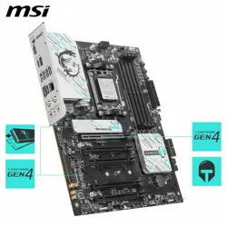MSI B840 Gaming Plus WiFi Motherboard, ATX - Supports AMD Ryzen 9000/8000 / 7000 Processors, AM5 - DDR5 Memory Boost 8000+ MT/s (OC), PCIe 4.0 x16, M.2 Gen4, Wi-Fi 7, 2.5G LAN