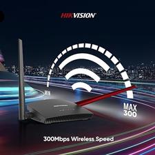 Hikvision 2.4G 300Mbps Network Wireless Dual Antennas Wi fi Router for Home, Black, DS-3WR3N