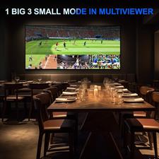 PORTTA Quad Multi Viewer Seamless Switcher 4 in 1 Out HDMI MultiViewer Switch 4x1 with PIP