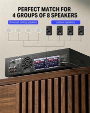 Donner Bluetooth 5.0 Stereo Audio Amplifier Receiver 440W