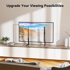 BONTEC Universal Table Top TV Stand Pedestal for 22-65 inch LCD/LED/OLED/Plasma TVs, Replacement TV Stand Legs for Screen Monitor Riser, Securely Holds 50KG & Max.VESA 800x400mm