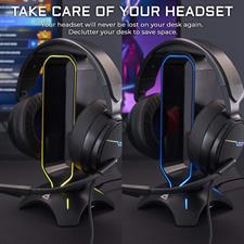 G-LAB K-Stand RADON Gaming Headset Stand RGB Backlight USB HUB 2