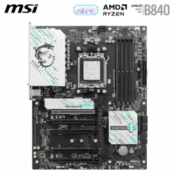 MSI B840 Gaming Plus WiFi Motherboard, ATX - Supports AMD Ryzen 9000/8000 / 7000 Processors, AM5 - DDR5 Memory Boost 8000+ MT/s (OC), PCIe 4.0 x16, M.2 Gen4, Wi-Fi 7, 2.5G LAN