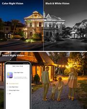 IMOU Bullet 2E 3 MP surveillance camera for outdoor & indoor use, WiFi, 4 models, WiFi IP outdoor camera, Wi-Fi 2.4 GHz, colour night vision, IP67 weatherproof, person recognition, supports Alexa & Google Assistant