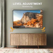 Perlegear PGMFK6 TV Wall Mount for 26-60 Inch LED LCD OLED Screens, Tilting and Swivelling TV Wall Mount with Max VESA 400 x 400 mm Capacity 45 kg