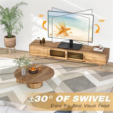 Rfiver UT1002 Universal Table Top TV Stand - Swivel TV Stand Base for 26-55 inch LCD/LED/OLED/Plasma TVs with Bracket Height Adjustable Max. VESA 400x400mm up to 40KG1