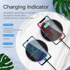 KUULAA 15W Qi Wireless Charger For Xiaomi Mi 9 Pro Mirror Wireless Charging Pad Fast Charger For iPhone
