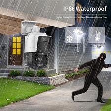 HIKVision PTZ Camera Compatible DS-2SE3C404MWG-E/14 TandemVu 4MP+4MP Dual Lens Security Cameran 4X POE PTZ Network Camera 2.8 to 12 mm Lens and Color Vu Bullet Camera 2.8mm Lens 