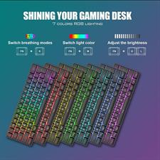 RedThunder 60% Wireless Gaming Keyboard, Rechargeable RGB Backlit Ultra Compact Mini Gaming Keyboard, Ergonomic Waterproof Mechanical Feeling Keyboard for PC, MAC, Laptop, PS4, PS5, Xbox ONE Gamer