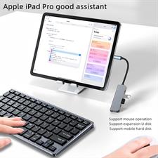 USB C Hub 5 in 1 Extension hub, USB-c Interface Multifunction Adapter with 4K HDMI, 2 USB 3.0 Ports and 2 USB-c, Compatible with Laptop, MacBook, iPad, Mac Mini and More Type C Devices
