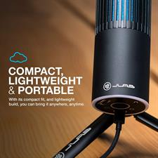 Lab Talk Go USB Microphone | USB-C Output | Cardioid or Omnidirectional | 96k Sample Rate | 20Hz - 20kHz Frequency Response | Volume Control and Quick Mute | Plug and Play
