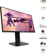 ASUS TUF Gaming 25" 1080P Monitor (VG259Q) - Full HD, IPS, 144Hz, 1ms, Extreme Low Motion Blur, Speaker, Adaptive-Sync, G-SYNC Compatible, VESA Mountable, DisplayPort, HDMI, Height Tilt Adjustable