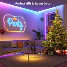 Lepro LED Strip Lights, 32.8ft Music Sync Magic Color Light Strip with Remote, Dreamcolor  Color Changing Lights, 5050 RGB Lights for Bedroom, Home, Gaming Room, Party, TV, Wall Decor