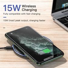 KUULAA 15W Qi Wireless Charger For Xiaomi Mi 9 Pro Mirror Wireless Charging Pad Fast Charger For iPhone
