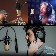 Neewer® NW-800 Professional Studio Broadcasting & Recording Microphone Set Including (1)NW-800 Professional Condenser Microphone + (1)Microphone Shock Mount + (1)Ball-type Anti-wind Foam Cap + (1) Microphone Power Cable 