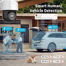 Hikvision IP Camera DS-2DE2C400MWG-E 2.8mm Lens 4MP IR&White Light Mini PT Network Camera Smart Hybrid Light PoE Security Built-in Microphone & Speaker