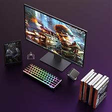 STK61 60% Bluetooth 5.0/USB Wired Dual Mode Mechanical Keyboard, Pudding PBT Keycaps, 61 Keys Compact Gaming Keyboard, Long Rechargeable Battery Life, USB Type C Cable Included, Blue Switch, Black