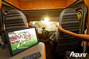 LEADSTAR 14 Inch Portable Digital ATSC TFT HD Screen Freeview LED TV for Car, Caravan, Camping, Outdoor or Kitchen. Built-in Battery Television/Monitor with Multimedia Player Support USB Card