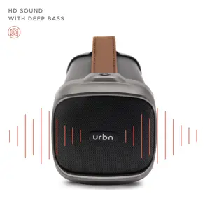 URBN Bang 1000 10 Watts Bluetooth Wireless Speaker with Built-in FM Radio (Black)
