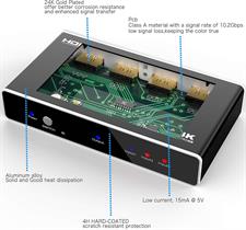 Mrocioa HDMI Switch 3 Port Input 1 Made of 4K HDMI Switcher Box with Remote Control HDMI Splitter 4K Hub Support PS4 Xbox One Fire TV Apple