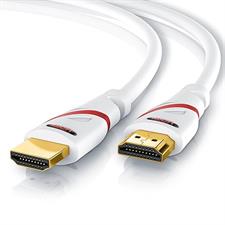 CSL - 8k / 4k HDMI Cable 2.1/2.0 2m - 8K @ 60Hz - 4K @ 120Hz - 48 Gbit/s - 3D - Ultra High Speed with Ethernet - TV Blu-ray PS5 Xbox Series X Switch - white - 3 metres