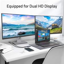 Syntech USB C to Dual HDMI Adapter, Type C Thunderbolt 3 to Dual Monitor Adapter