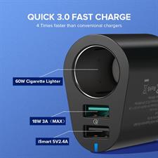 UGREEN Fast Charging 3.0 90W Fast Charging Car Phone Charger For iPhone