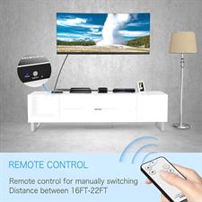 Mrocioa HDMI Switch 3 Port Input 1 Made of 4K HDMI Switcher Box with Remote Control HDMI Splitter 4K Hub Support PS4 Xbox One Fire TV Apple