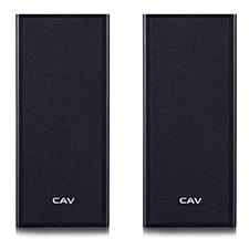 CAV AL20 Wall-Mounted Speaker Pair. Home Theater Passive Speaker Easy Setup Mini System AUX Sealed Wall-Surround Speakers.